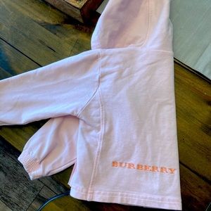 Burberry Baby Cotton Zipper Hoodie - Pink
